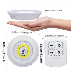 Set 3 Luces a Control Remoto LumiCasa | Ilumina tu hogar sin complicaciones 💡🏠