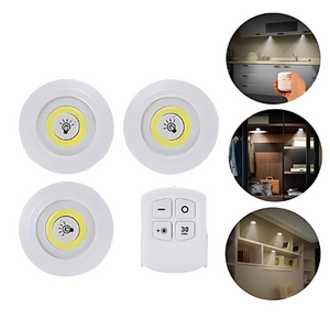 Set 3 Luces a Control Remoto LumiCasa | Ilumina tu hogar sin complicaciones 💡🏠