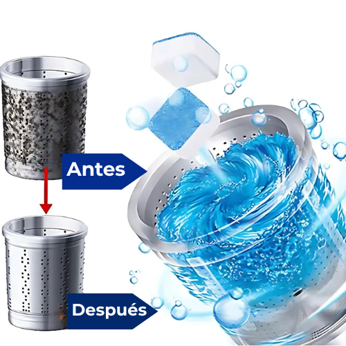 WashClean x12|Pastillas limpiadoras para lavadora + Elimina el mal olor y bacterias desde la raíz – Oferta 2x1 HOY