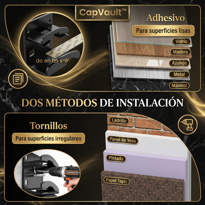 CapVault™ | Organizador Vertical de Gorras | Orden Perfecto en Segundos y  Evita Daños y Arrugas