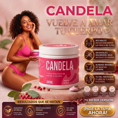 Candela™ | Crema de Reconstrucción Dérmica | Borra Estrías por Cambios de Peso.