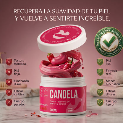 Candela™ | Crema de Reconstrucción Dérmica | Borra Estrías por Cambios de Peso.