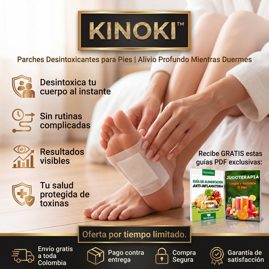 Parches Detox Kinoki| Limpia tu cuerpo naturalmente mientras duermes 😴🦶🌿
