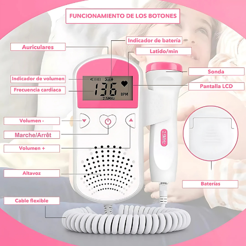 HeartBebé®| Escucha a tu bebé diariamente durante el embarazo
