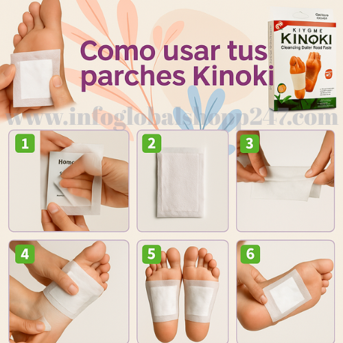 KINOKI| Parches nocturnos que expulsan toxinas y potencian tu energía + Guía Jugos Detox
