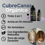 🌿Kit CubreCanas Orgánico 3 en 1| Cubrir Canas, Hidratar y Fortalecer ¡Envío Gratis + OBSEQUIO! Renueva tu look en minutos