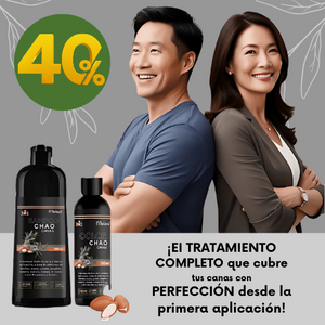 🌿Kit CubreCanas Orgánico 3 en 1| Cubrir Canas, Hidratar y Fortalecer ¡Envío Gratis + OBSEQUIO! Renueva tu look en minutos