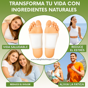 Combos KINOKI| Parches Detox para pies – Reduce fatiga, mejora el descanso y limpia toxinas + REGALO