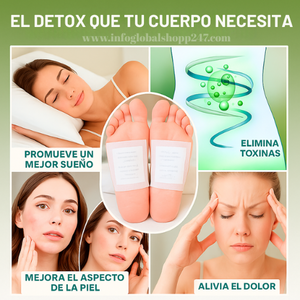 Combos KINOKI| Parches Detox para pies – Reduce fatiga, mejora el descanso y limpia toxinas + REGALO