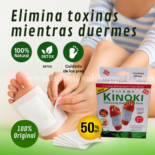 Combos KINOKI| Parches Detox para pies – Reduce fatiga, mejora el descanso y limpia toxinas + REGALO