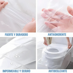 Promo 2x1 InodorClean| Funda higiénica desechable para inodoros + Protección instantánea en baños públicos
