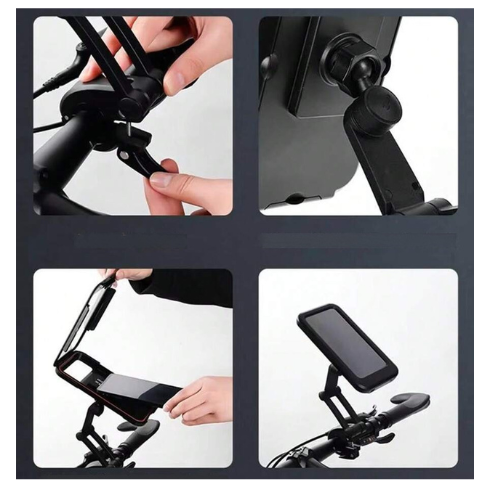 SafeView 360| Soporte giratorio para moto y bici + Uso táctil incluso con lluvia Solo HOY 2x1 +Envío Gratis