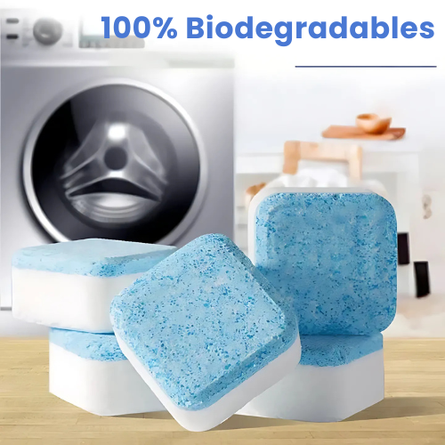 WashClean x12|Pastillas limpiadoras para lavadora + Elimina el mal olor y bacterias desde la raíz – Oferta 2x1 HOY