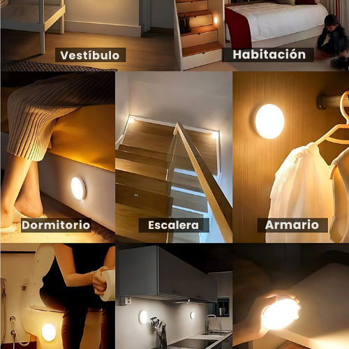 EcoLuzSensor |Luz recargable que se activa al detectar movimiento – Sin cables, sin enchufes+ Paga 2 y Lleva 3 HOY