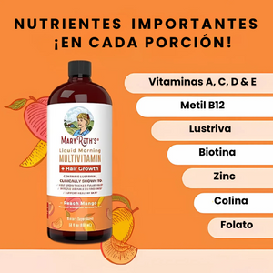 MaryRuths| Multivitamínico de alta absorción – Stop caída del cabello + Energía natural y piel sana