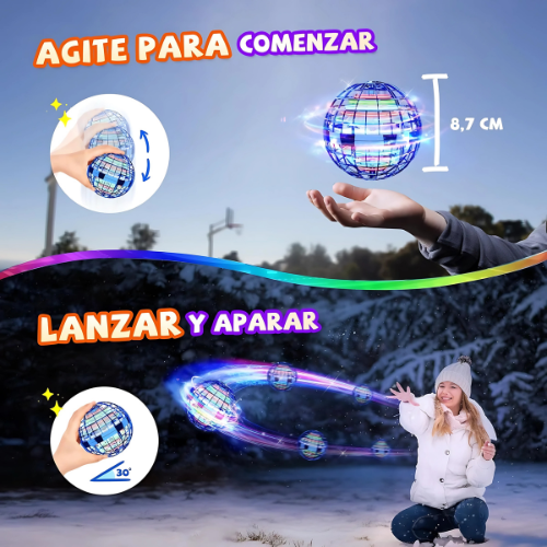 FlyBallBoom| Pelota boomerang luminosa para todas las edades ✨⚪ 2x1