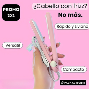 AliRizPro| Mini Plancha rizadora y alisadora sin dañar el cabello. Promoción 2x1