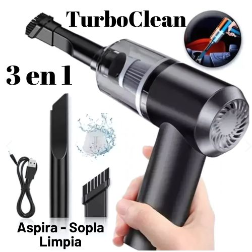 TurboClean® 3 en 1|Mini Aspiradora, Sopladora y Limpieza al Instante - 30% de descuento Hoy + Envío GRATIS