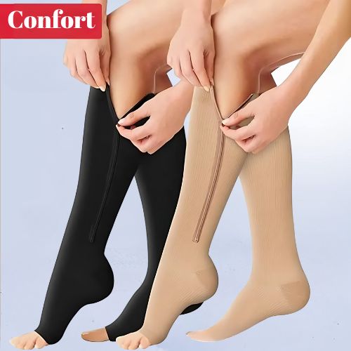 ZipSox™ Medias de Compresión | Mejor circulación y alivio constante en tus piernas activas – SOLO HOY 2x1 con envío GRATIS