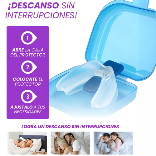 Protector Antirroquidos SueñoTranquilo|Noches de Sueño Profundo y sin ronquidos molestos PROMO 2X1