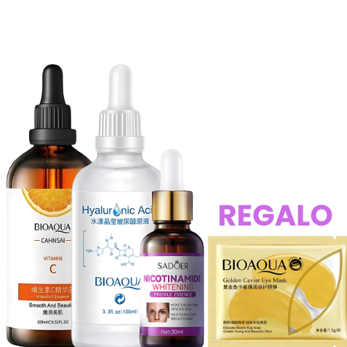 Lumiskin|KIT Facial Hidrata, Rejuvenece y Aclara para un rostro radiante y fresca