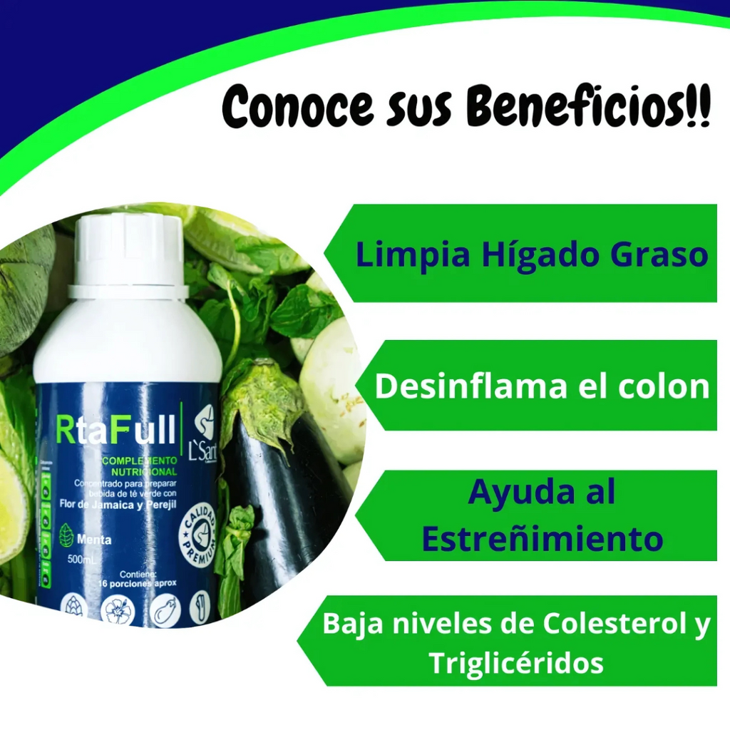 RtaFull| Fórmula Detox Natural para Hígado Graso y Digestión Pesada – Siente Resultados en 1 Semana