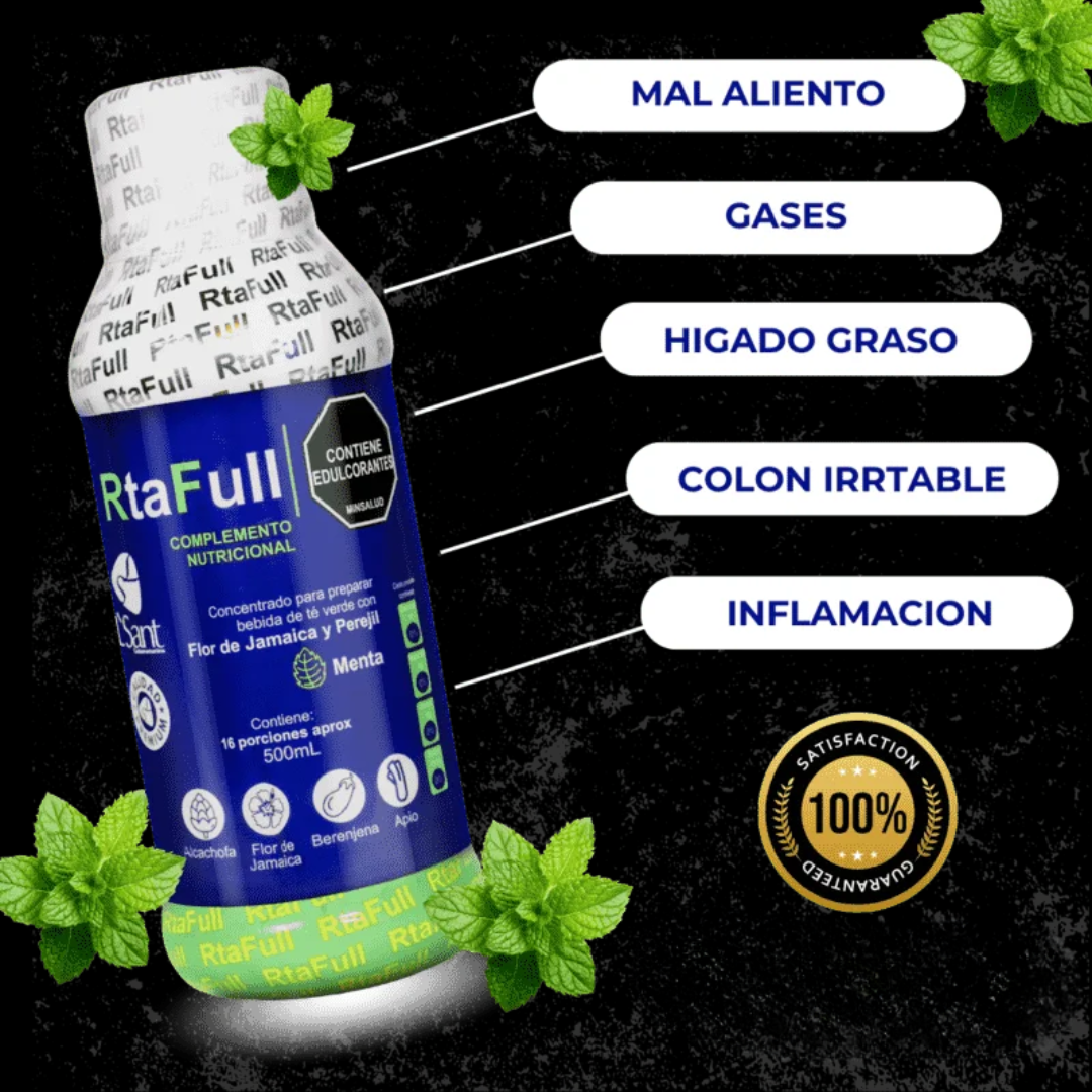 RtaFull| Fórmula Detox Natural para Hígado Graso y Digestión Pesada – Siente Resultados en 1 Semana