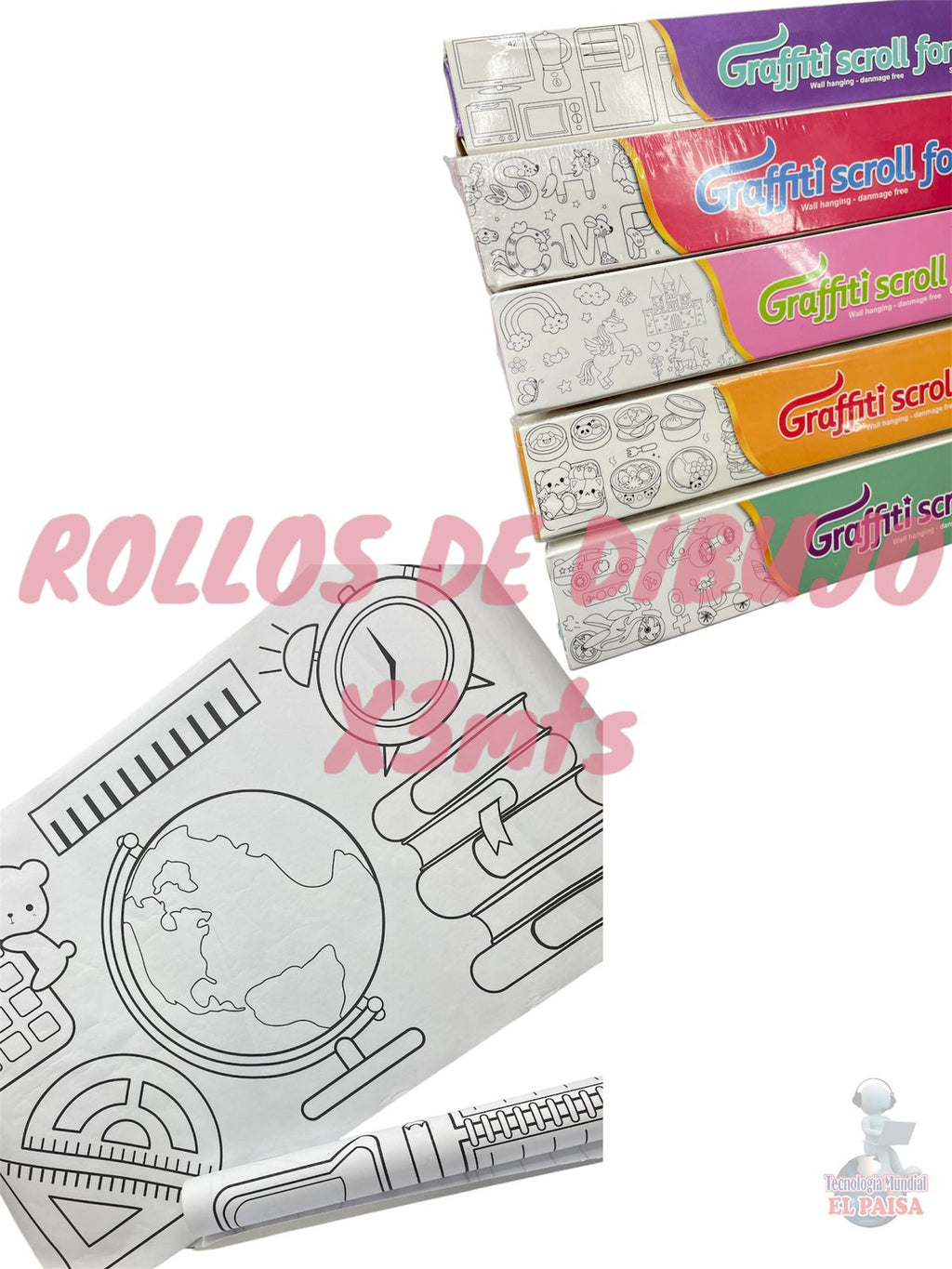 ROLLOS DE DIBUJO 3MTS
