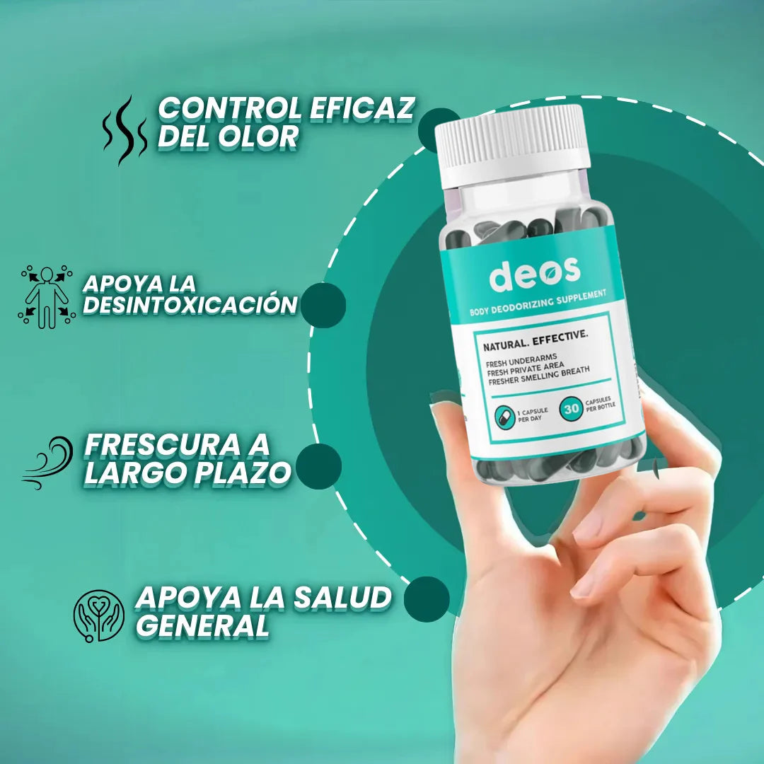 DEOSClean| Cápsulas que neutralizan el mal olor desde la raíz – 2x1 HOY + Frescura continua todo el día