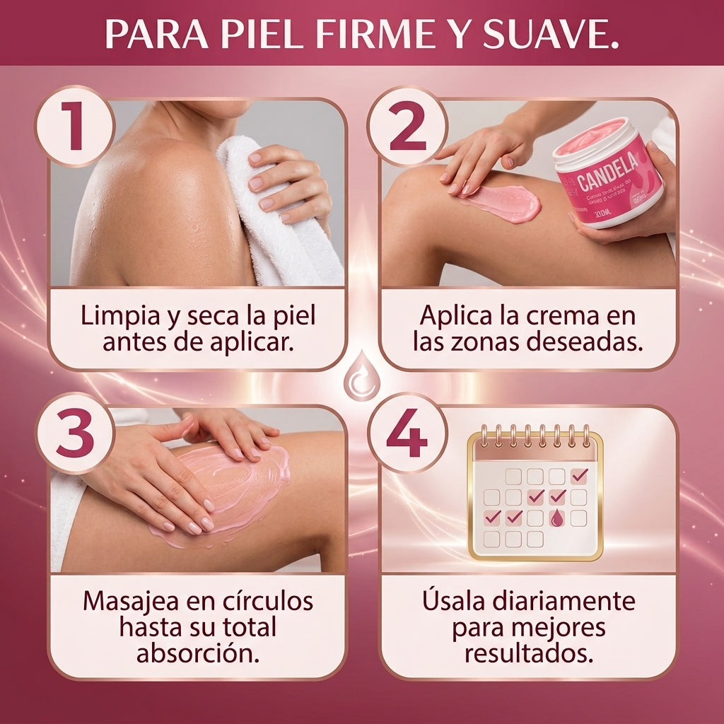 Candela™ | Crema de Reconstrucción Dérmica | Borra Estrías por Cambios de Peso.
