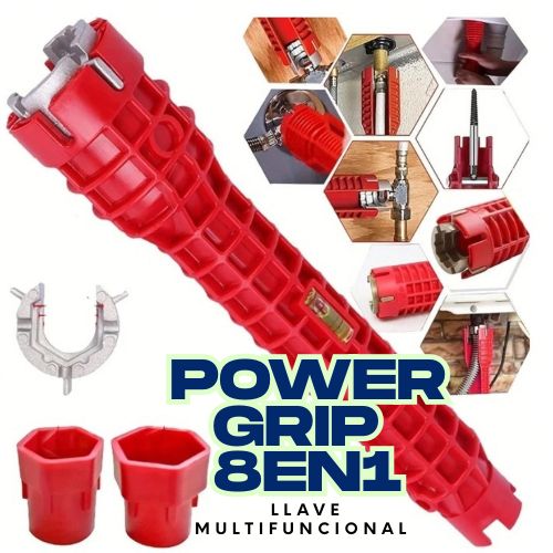 🔧 PowerGrip 8 en 1™ | Llave multifuncional para grifería y más + Ahorra espacio y esfuerzo – HOY 35% de descuento + Envío GRATIS